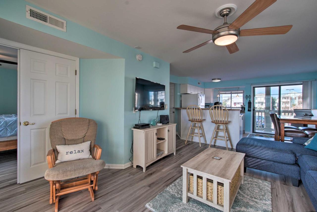 Ocean-View Condo With Deck, Steps To Carolina Beach! Exterior foto